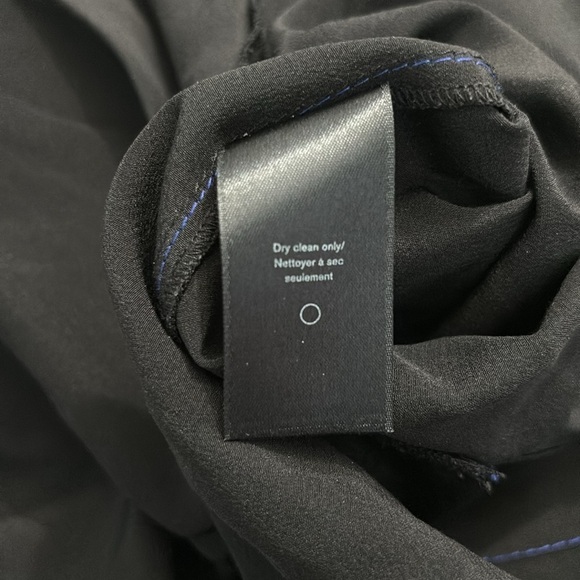 RAG & BONE Black Shields V-Neck Silk Blouse Size Medium - Picture 7 of 10